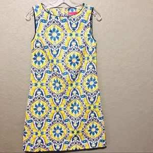 Betsey Johnson Floral Kaleidoscope Blue Dress